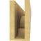Ekena Millwork 4"W x 24"D x 8"H Thin New Brighton Rough Cedar Woodgrain TimberThane Corbel, Primed Tan CORUR04X24X08NEBRCPR - alternate 4